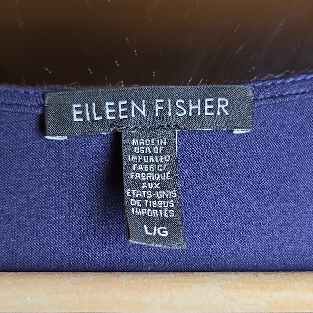 Eileen Fisher Viscose Rap Sleeveless Stretch Midi Shift Dress - Picture 7 of 9